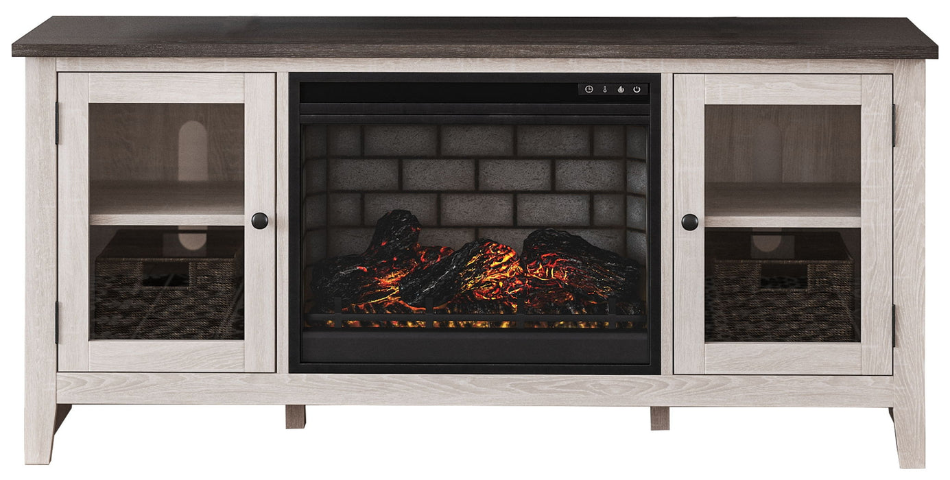 Dorrinson - TV Stand With Fireplace Insert