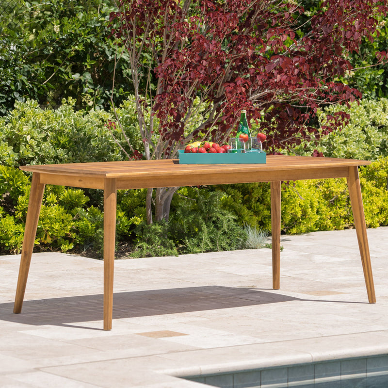 Outdoor Dining Table With Frame - Teak