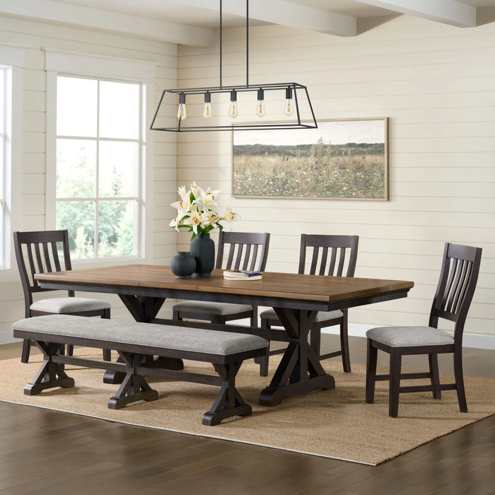 Montrose Dining Set in Espresso and Brown