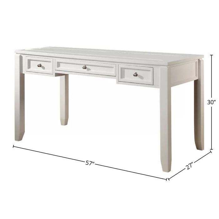 Boca - U Shape Desk With Credenza File And Hutch - Cottage White