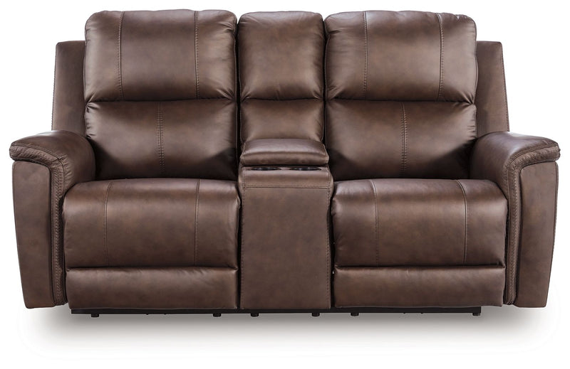 Bleckley - Power Reclining Loveseat With Console / Adjustable Headrest