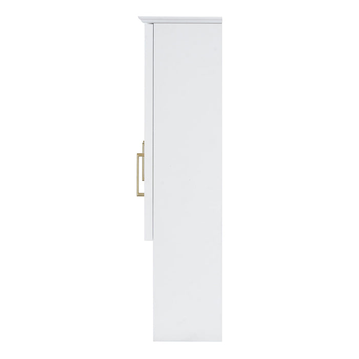 Modern Wall Mounted Medicine Cabinet With Adjustable Shelves, Soft Close Doors, High Define Mirror