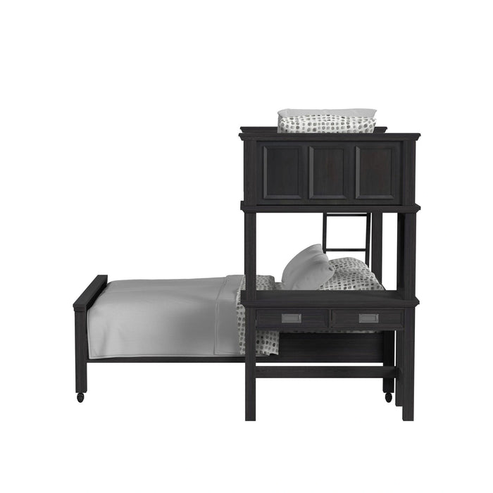 Hampton Kids Over Loft with Ladder and Desk with Speaker