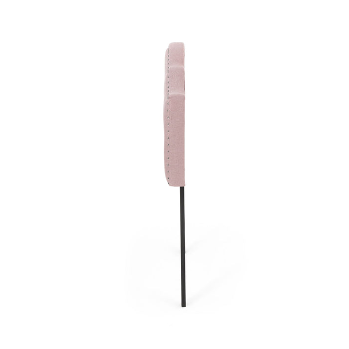 Flanner - Contemporary Fabric Upholstered Twin Headboard - Blush