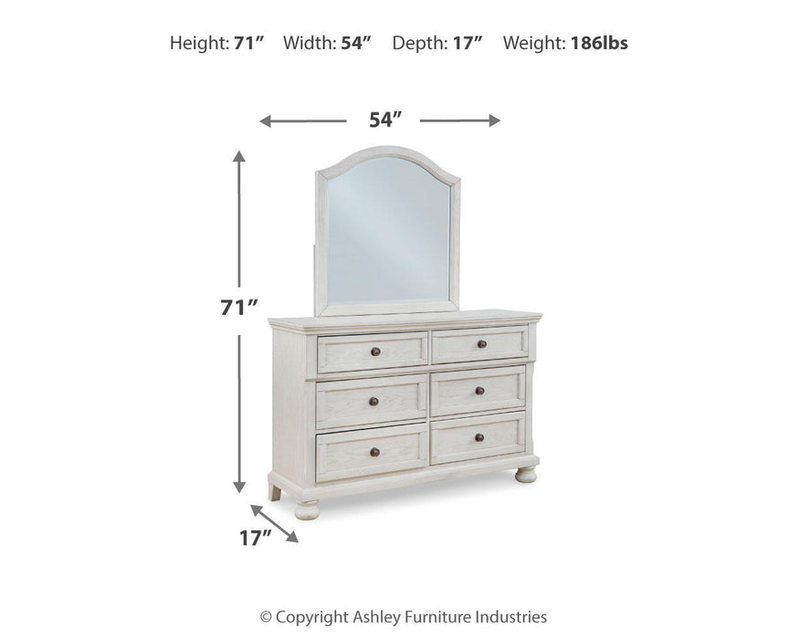Robbinsdale - Dresser, Mirror - Youth - Antique White
