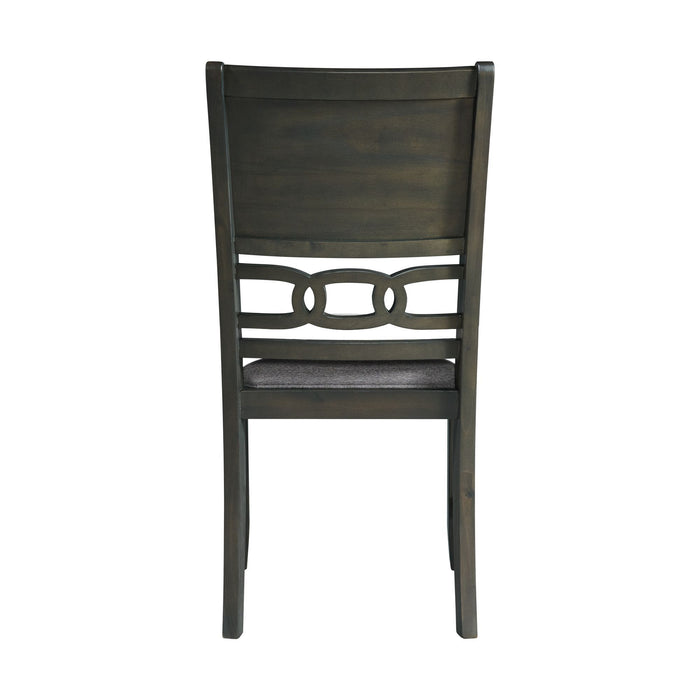Amherst - Dining Side Chair With Fabric Cushion Side Stretcher (Set of 2) - Gray Finish
