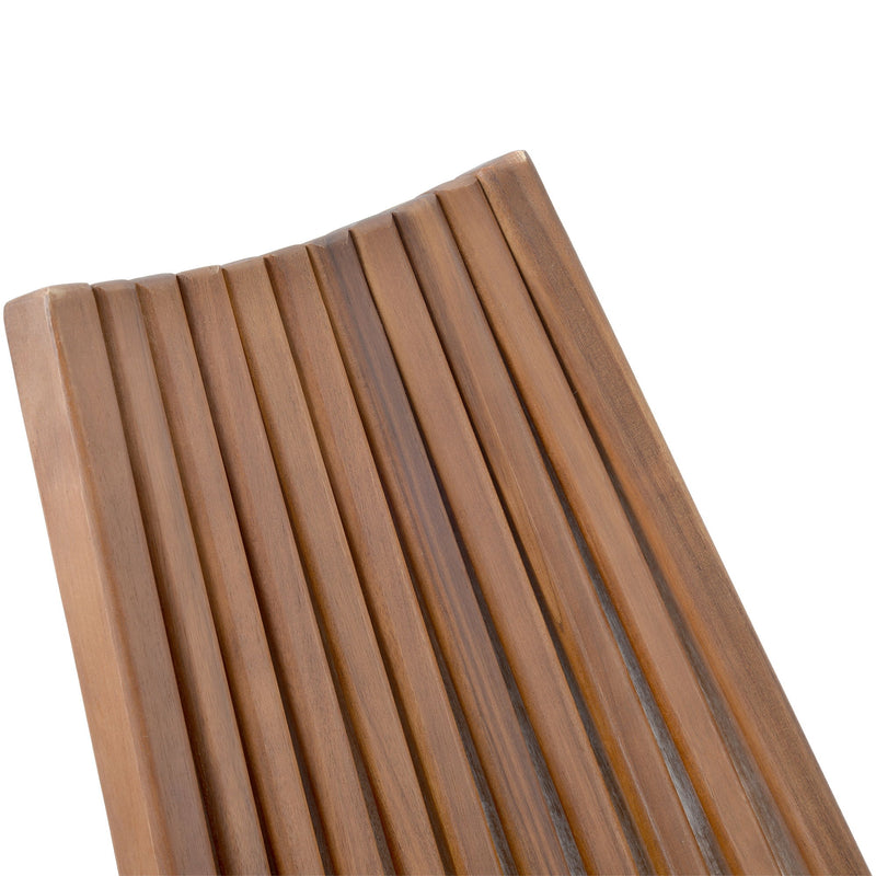 Folding Wood Chair, Portable Solid Wood Seating For Indoor Or Outdoor Use - Natural