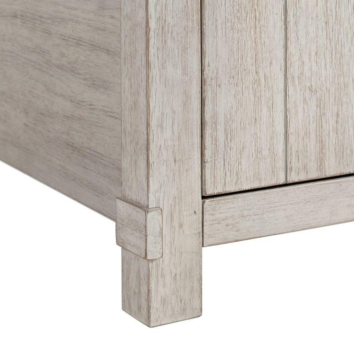 Elements International Scott King Platform Storage Bed in White