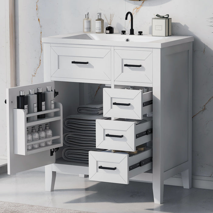 Modern Bathroom Vanity With Sink Combo, 3 Drawers