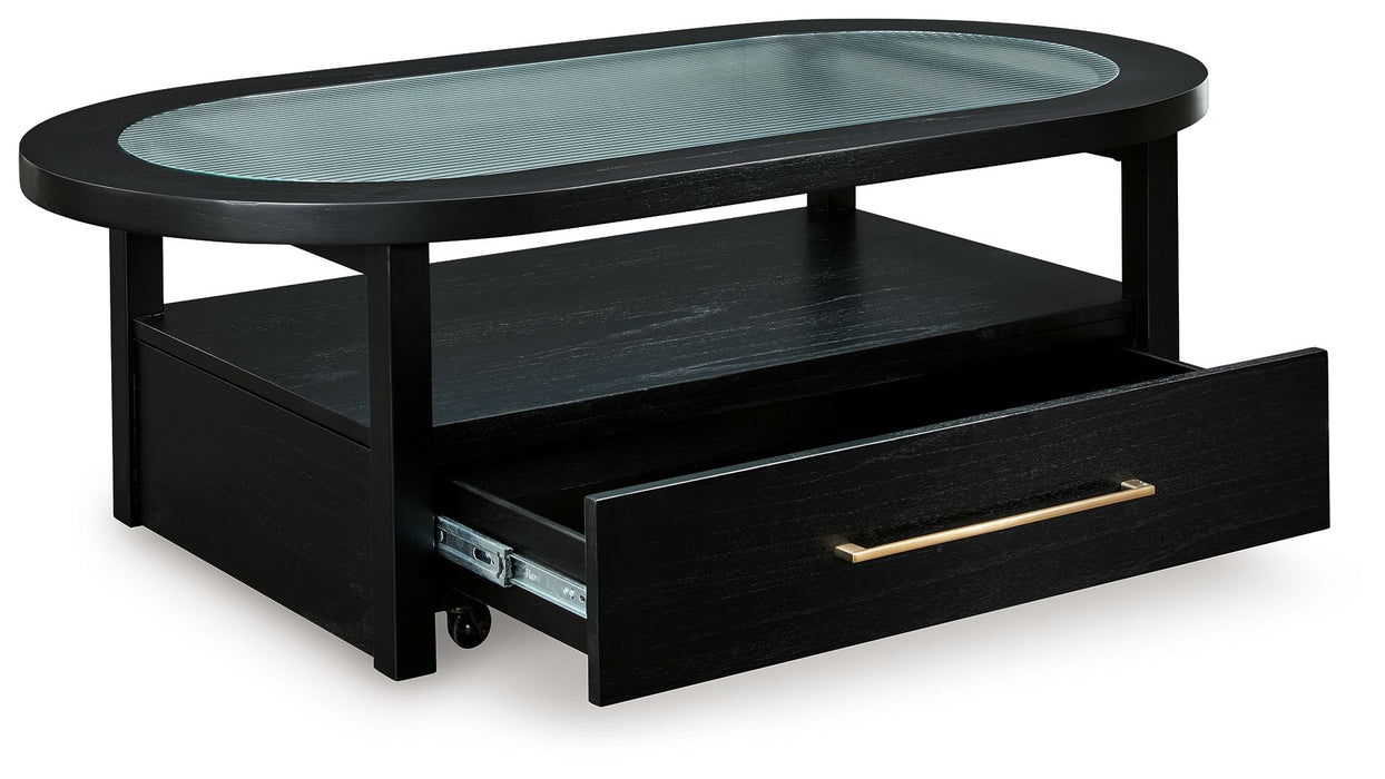 Winbardi - Oval Cocktail Table - Black