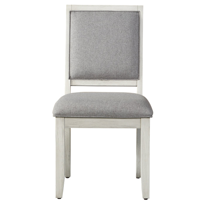 Steve Silver Canova Side Chair in Cathedral White (Set of 2)