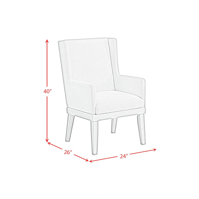 Avalanche Dining Arm Chair in Antique White (2 Per Carton)