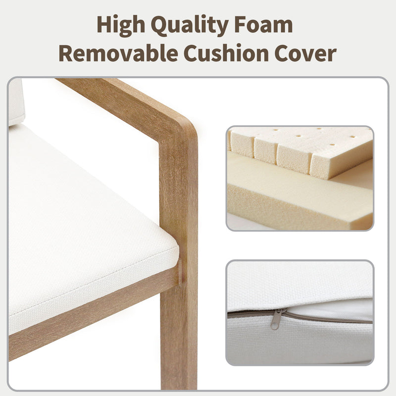 Bar Stool For Gardens And Patio (Set of 2) - Oak