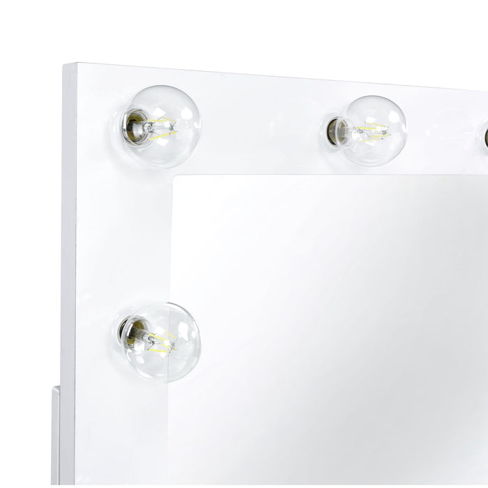 Ariana - Complete Vanity With Lightbulbs - Glossy White