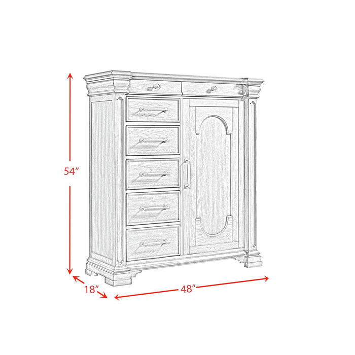 Kings Court 1 Door and 7-Drawer Chest