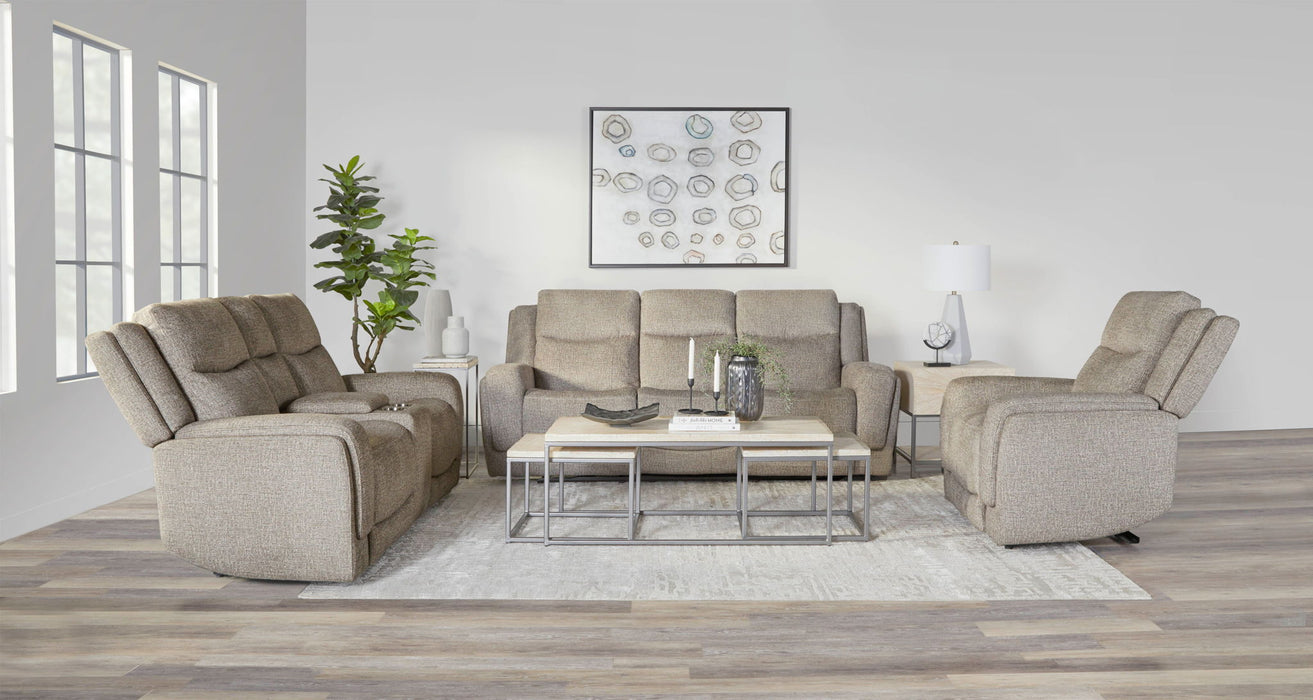 Penfield - Power Zero G Console Loveseat With Heat, Massage & Speaker P3 - Frappe