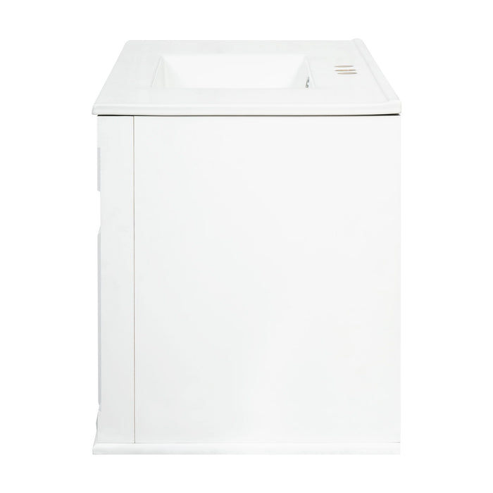 French Simple Style Wall Mounted Bathroom Cabinet With Sink