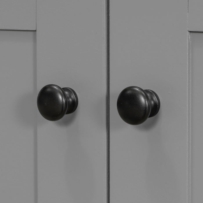 Bathroom Vanity With Ceramic Sink Combo, Abundant Storage Cabinet 2 Soft Close Doors And 5 Drawers
