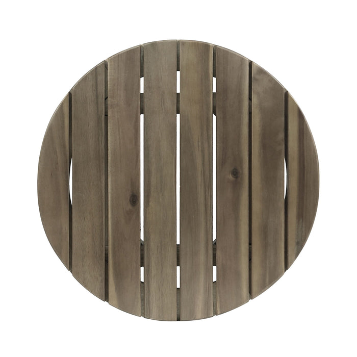 Outdoor Acacia Wood Side Table With Weather Resistance