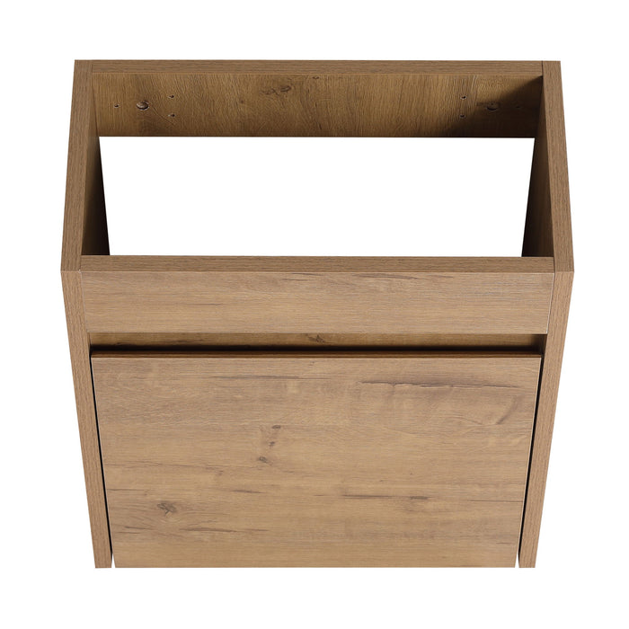 Modern Bathroom Vanity With Ceramic Basin, Wall Mounted Floating Sink Combo, Storage Cabinet