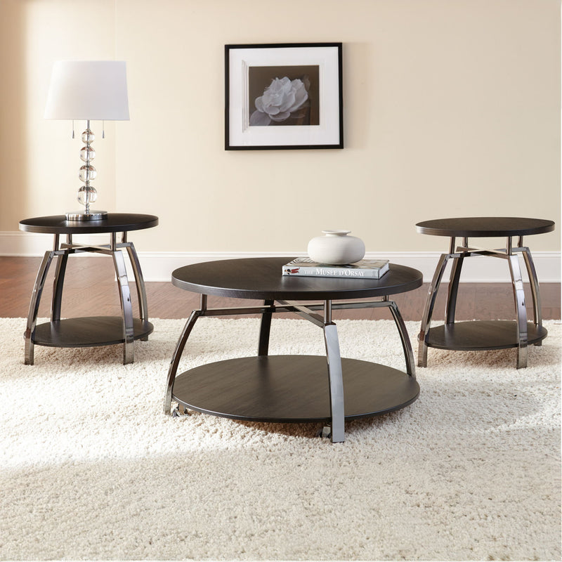 Coham - 3 Piece Table Set - Brown