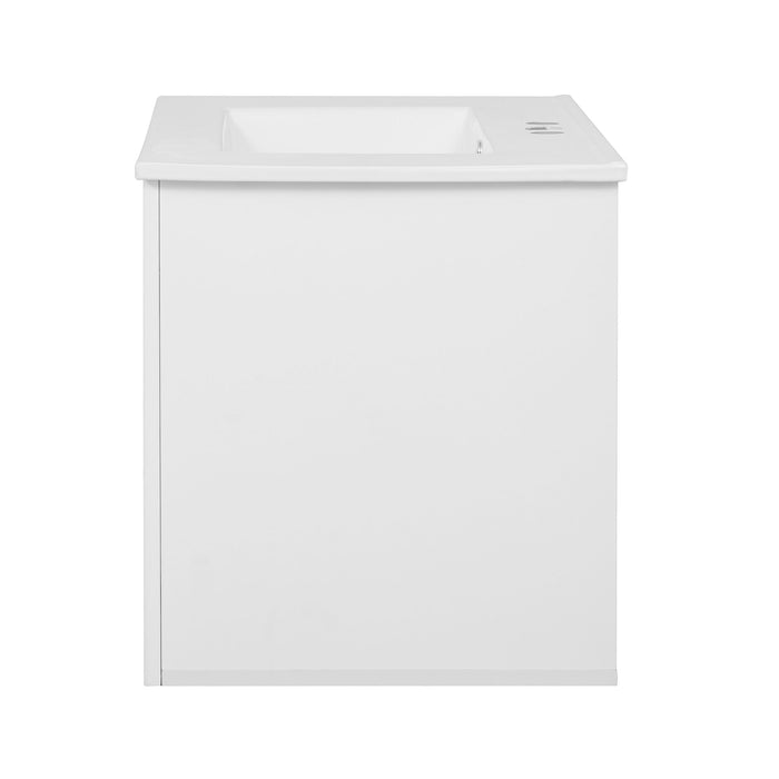 Bathroom Vanity With Sink, Rectangular Storage Cabinet With 2 Soft Closing Doors