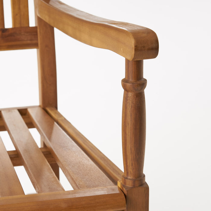 Muse - Outdoor Acacia Rocking Chair With Slat Design - Teak