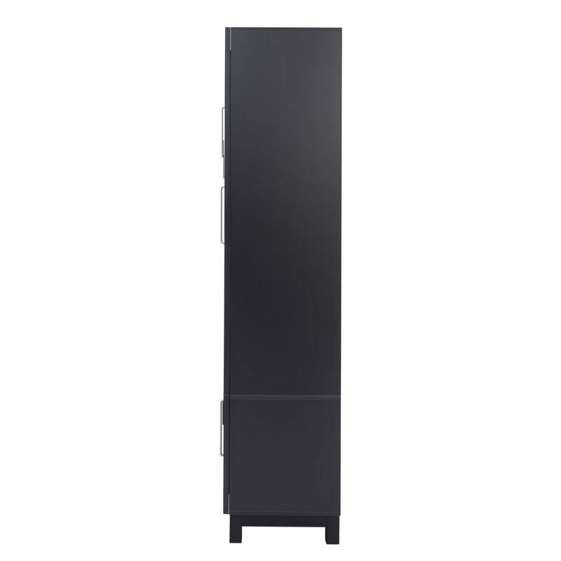 Wall Unit Modern Entertainment Center With Glass Doors