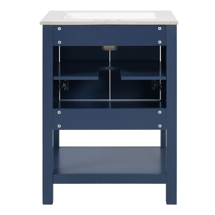 Modern Bathroom Vanity With Elegant Twill Design