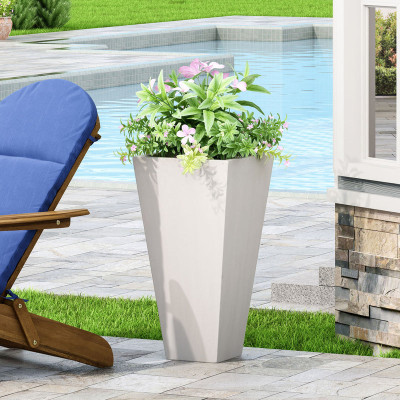 Outdoor Modern Cast Stone Planter