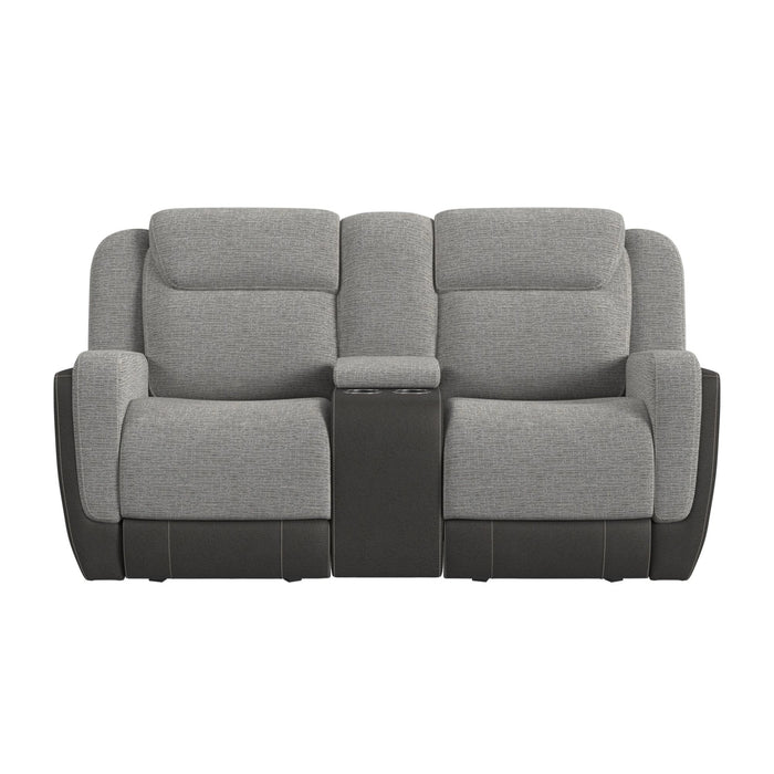 Hornet Motion Glider Loveseat with Console