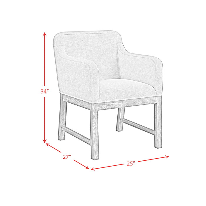Glinda UPH Chair with Light Grey Fabric in Brown (2 Per Carton)