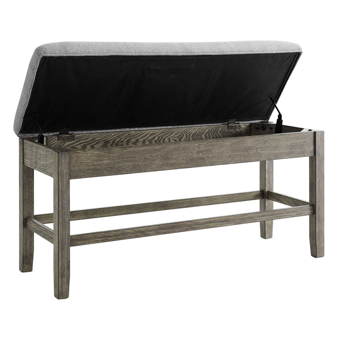 Grayson - Counter Bench - Gray / Light Brown