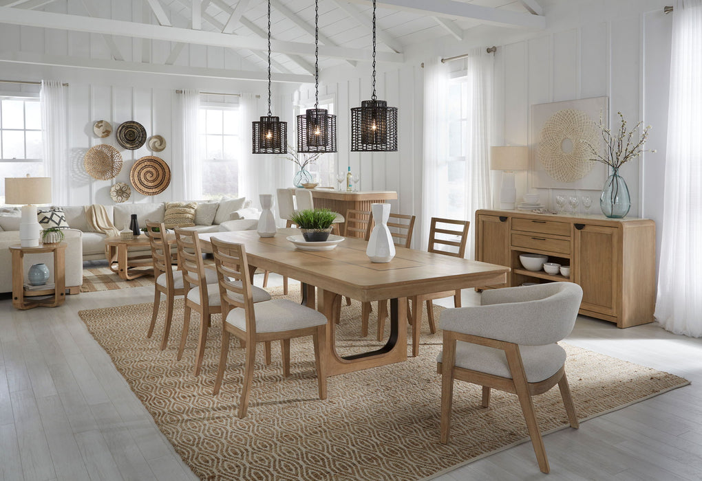 Escape - Ladder Back Dining Chair (Set of 2) - Glazed Natural Oak Mirage Mist