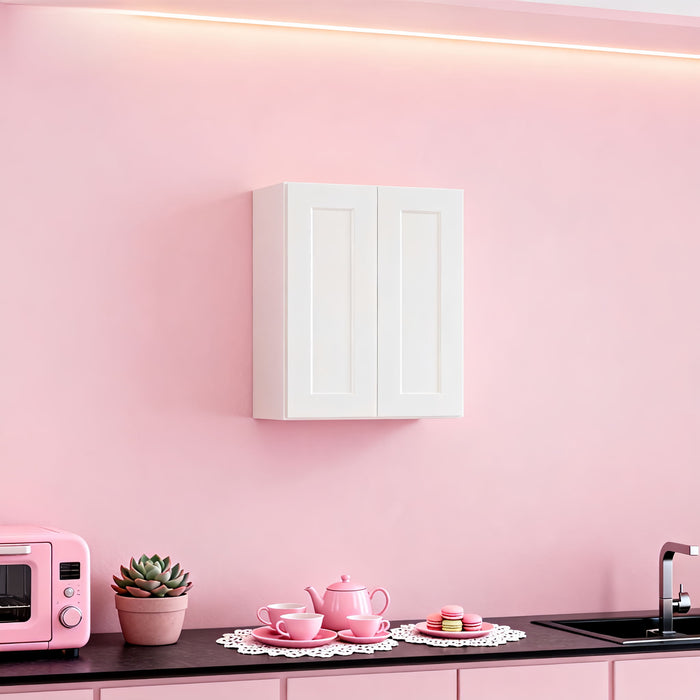 Shaker Wall Cabinet With Soft-Close Doors, Adjustable Shelves