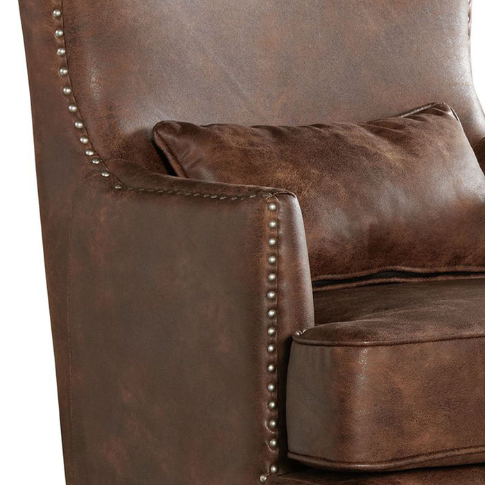 Kori - (724) Chair With Chrome Nails - Sierra Toffee