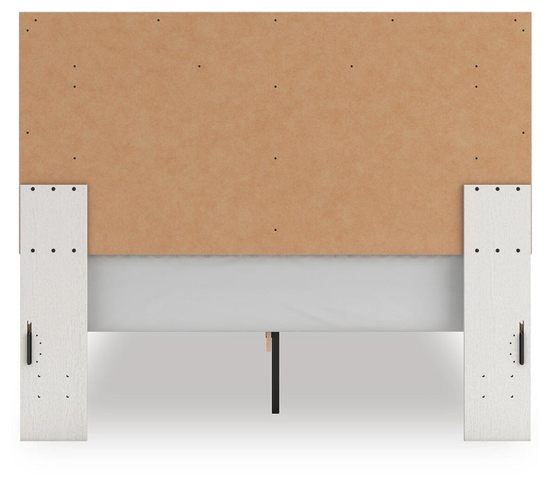 Zuraleus - Upholstered Panel Platform Bed With Roll Slats
