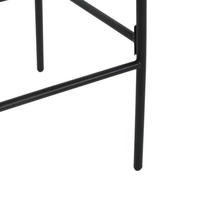 La Push - Outdoor Rope Barstool (Set of 2) - Black / Brown