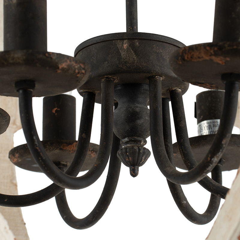Chandelier, Hanging Light Fixture With Adjustable Chain For Kitchen, Bulb Not Included
