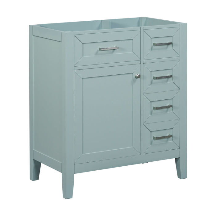 Modern Bathroom Vanity Base Only With Drawers, Freestanding Design