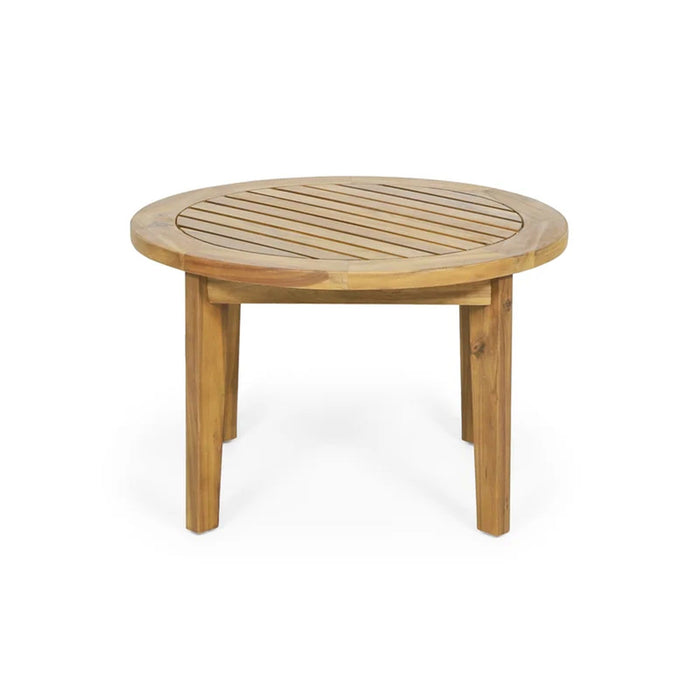 Patio Furniture Set, Outdoor Acacia Wood Patio Club Chair With Table
