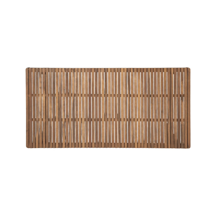 7 Piece Outdoor Patio Dining Set With Table And 6 Arm Chairs - Brown / Dark Gray / Teak