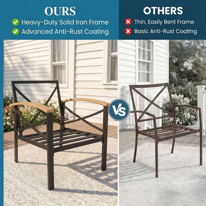 Outdoor Loveseat With Washable Cushions