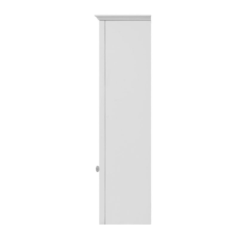 Wall Mounted Medicine Cabinet With Mirror, Adjustable Shelf - White