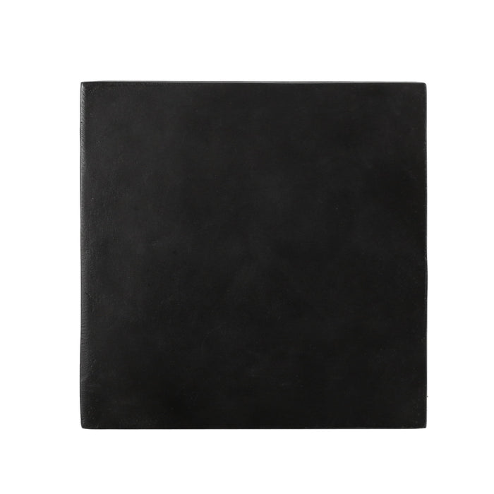 Outdoor Side Table, Patio End Table - Black