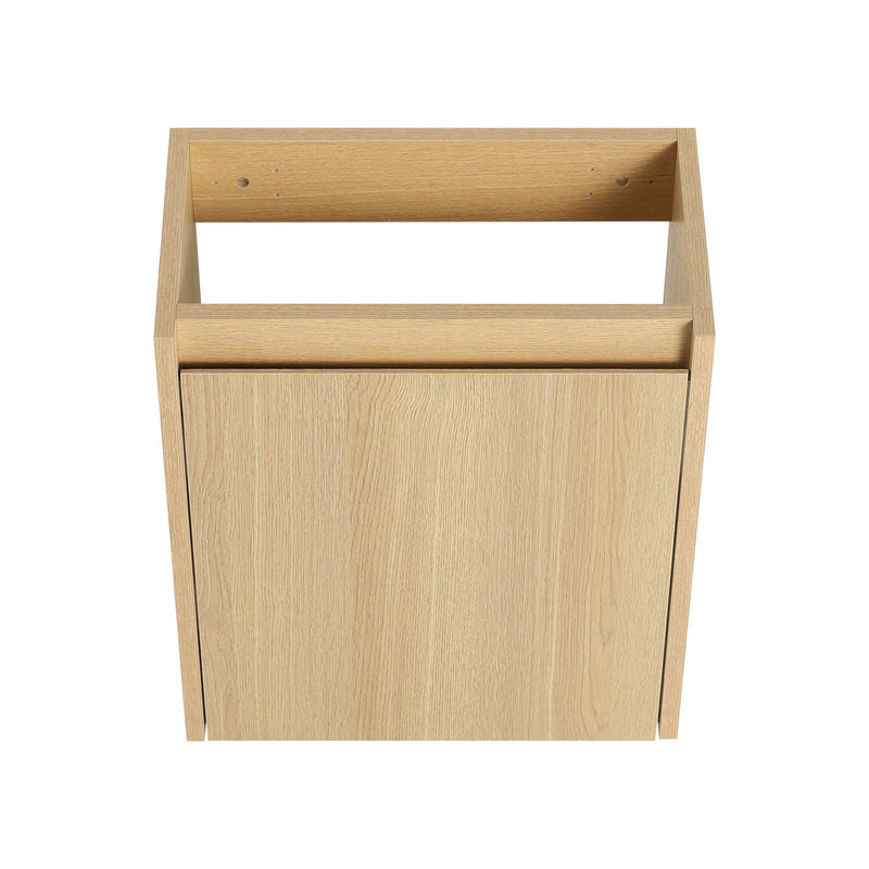 Modern Bathroom Vanity With Ceramic Basin, Wall Mounted Floating Sink Combo, Storage Cabinet
