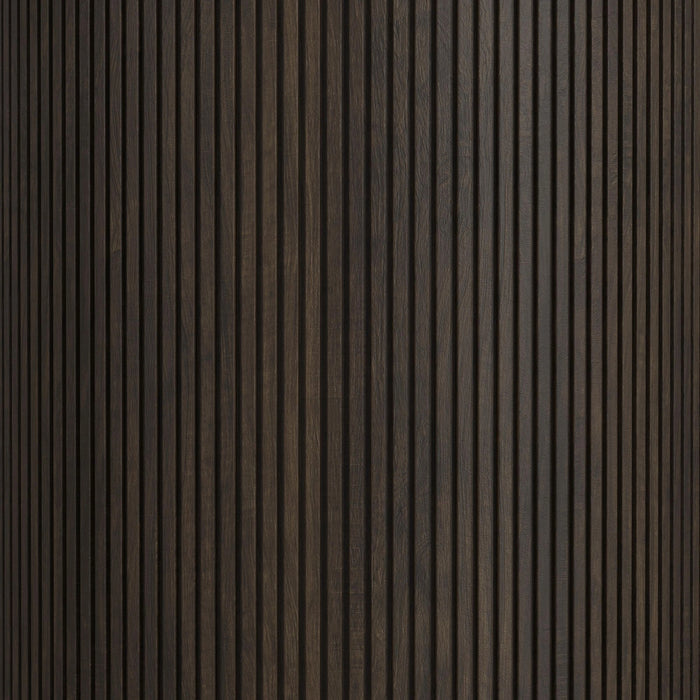 Sylvie Round Dining Table with White Faux Marble Top in Dark Brown