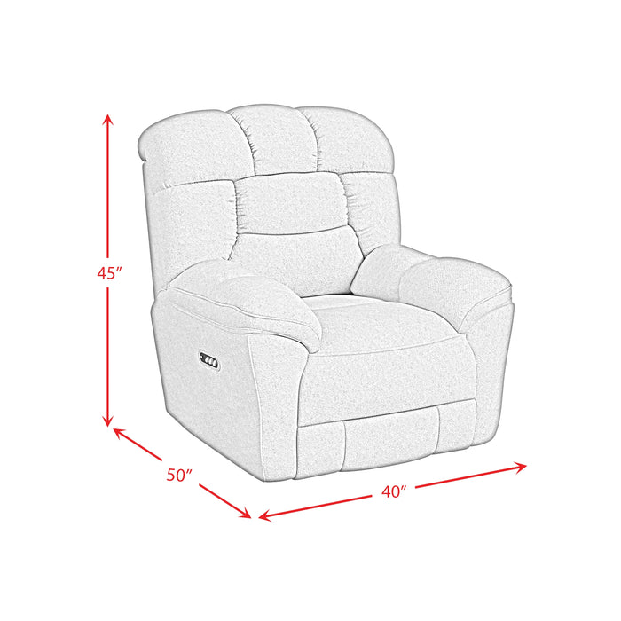 Kelsey P3 Recliner, zero gravity, memory foam in Bama Toast