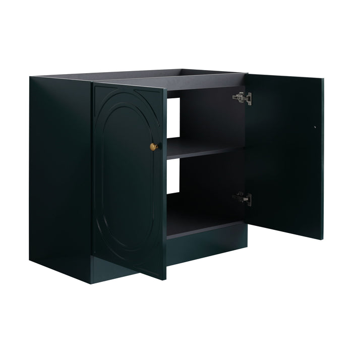Modern Freestanding Bathroom Vanity With Soft Close Cabinet Doors