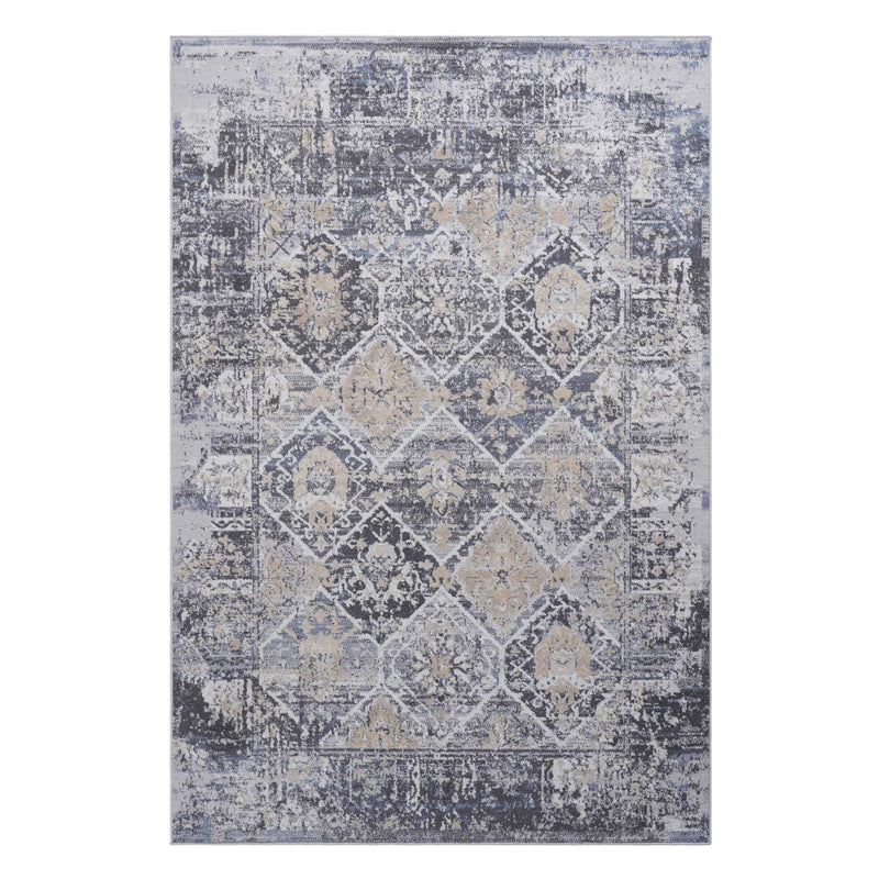 Payas - 5' X 7' Traditional Area Rug - Gray / Blue